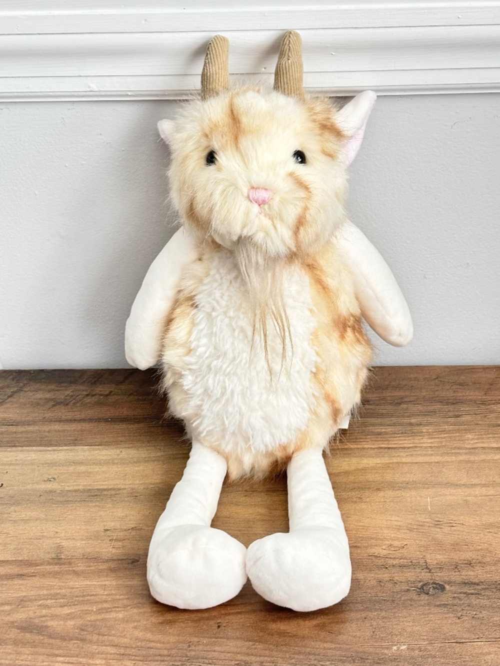 Pottery Barn Kids Woodland Billy Goat 14"  Plush Lovey Stuffed Animal Toy M84